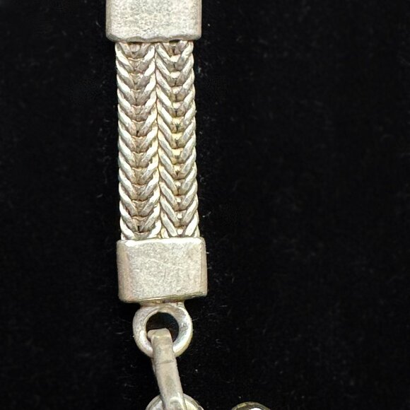 Sterling Silver & Onyx Bracelet + Earrings Set w/ Bonus Ring & Bags - Picture 7 of 15